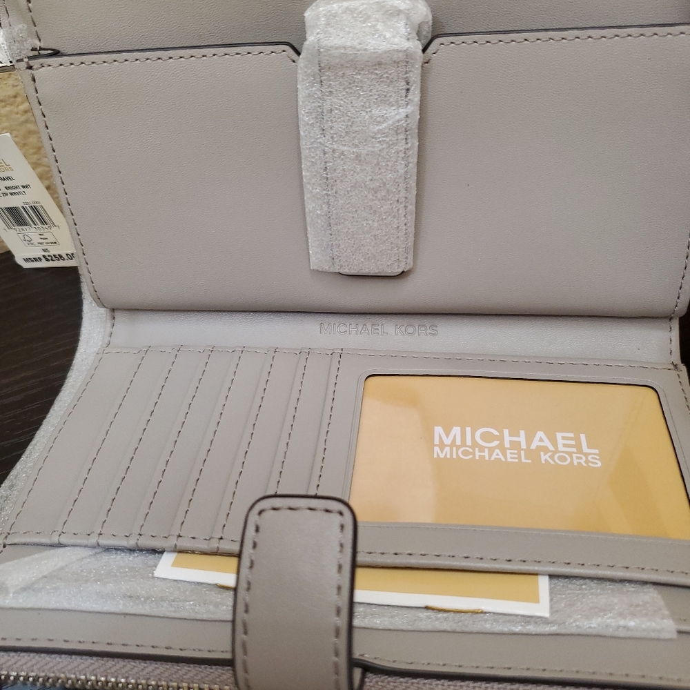 Michael kors Jet Set Medium Double Zip Wristlet Wallet - Picture 7 of 8